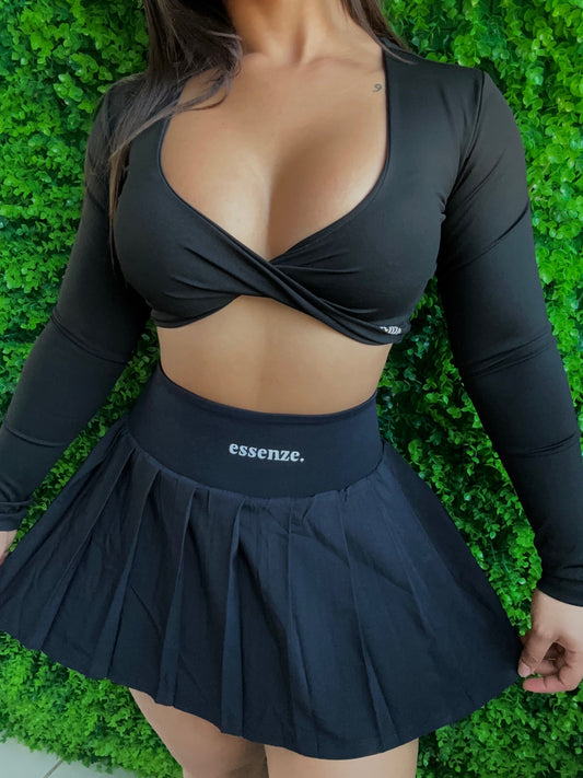 BLACK SKIRT SET